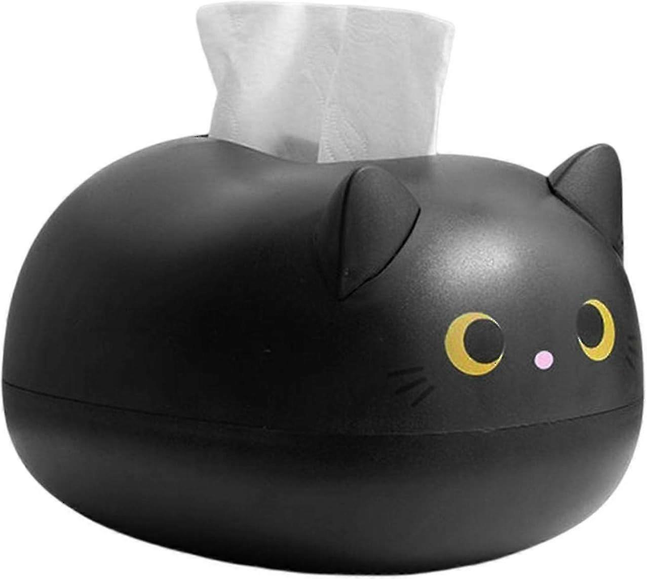 Cat Pattern Tissue Box Holder for Living Room or Kitchen