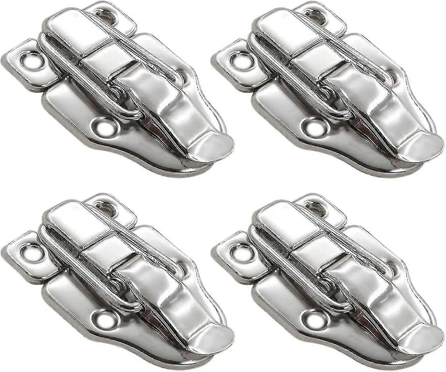 Stainless Steel Sturdy Lock Toggle Catch Suitcase Wooden Box Case Latch Clasp Lockable Box Buckle For Flight Case Toolbox Craft Boxes Closet Drawer Ca