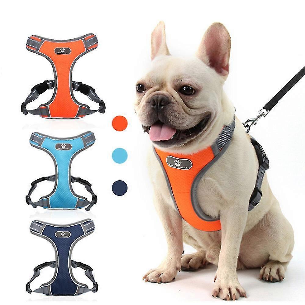 No Pull Dog Harness,adjustable Breathable Dog Harness Fully Reflective Harness For Small Dog Medium Large