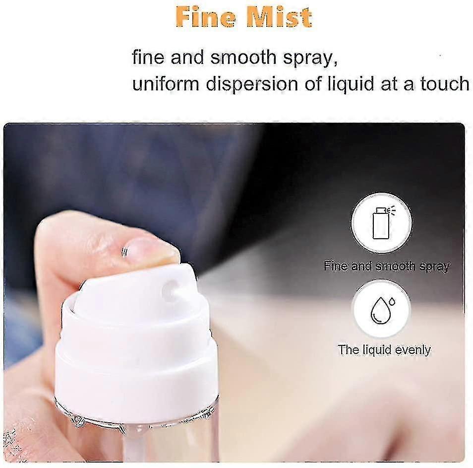 Mini Small Spray Bottles, Aerosol Fine Mist Curly Spray Bottle Empty 2 Pack/50ml( Pink And Transparent Color)