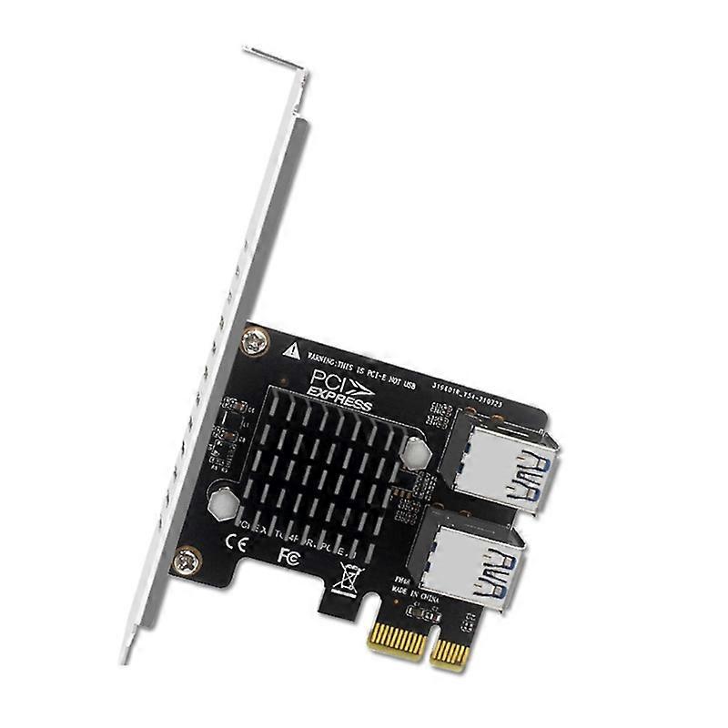 PCI-E Riser Board 1 to 4 GPU Extender Riser Card Adapter PCI Express 1X Slots