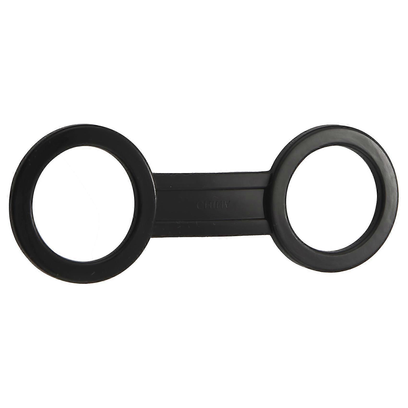 8 Pieces Scuba Diving Dive Snorkeling Silicone Snorkel Mask Strap Keeper Holder Clips Retainer Attachment Gear Spare Part Accessories Black