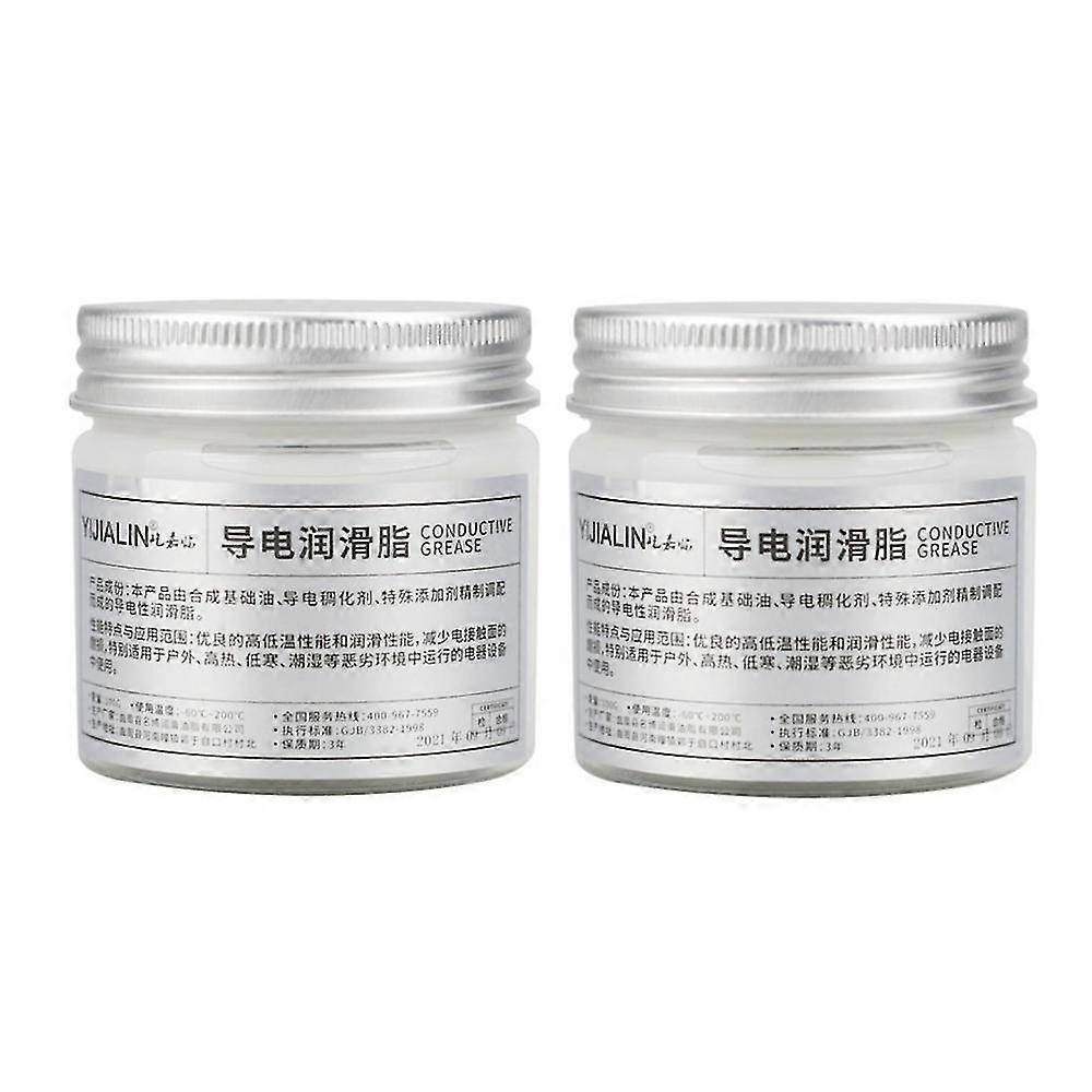 2pcs 100g Electric Contact Grease Conductive Paste Electricity Compound For Power
