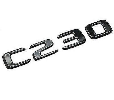 מבריק שחור c230 מכונית אות מספר תג אתחול אחורי סמל עבור מרצדס בנץ