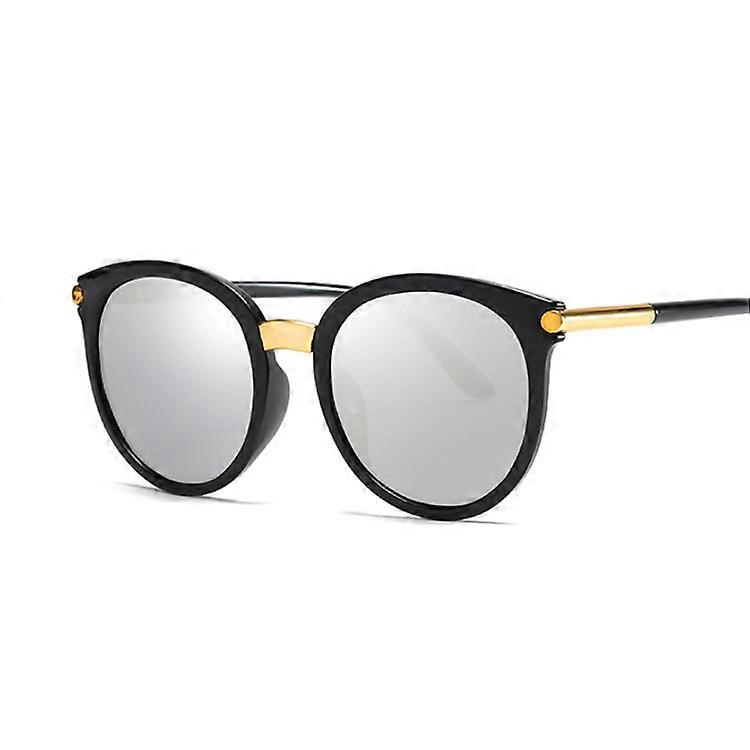 vintage pyöreä kissansilmä aurinkolasit nainen muotisuunnittelu aurinkolasit nainen retro värikäs ympyrä cateye lasit oculos de sol