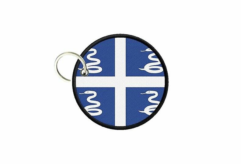 Keychain keys matrinic flag printed round round round