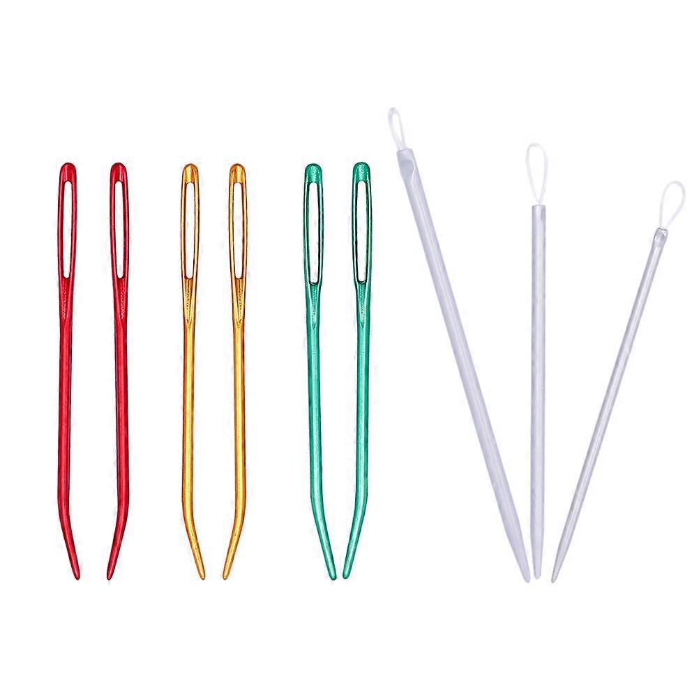 9 Pcs Embroidery Tools Bent Sewing Needles Tapesty Hanging Tapestry Threading Tool Sewing