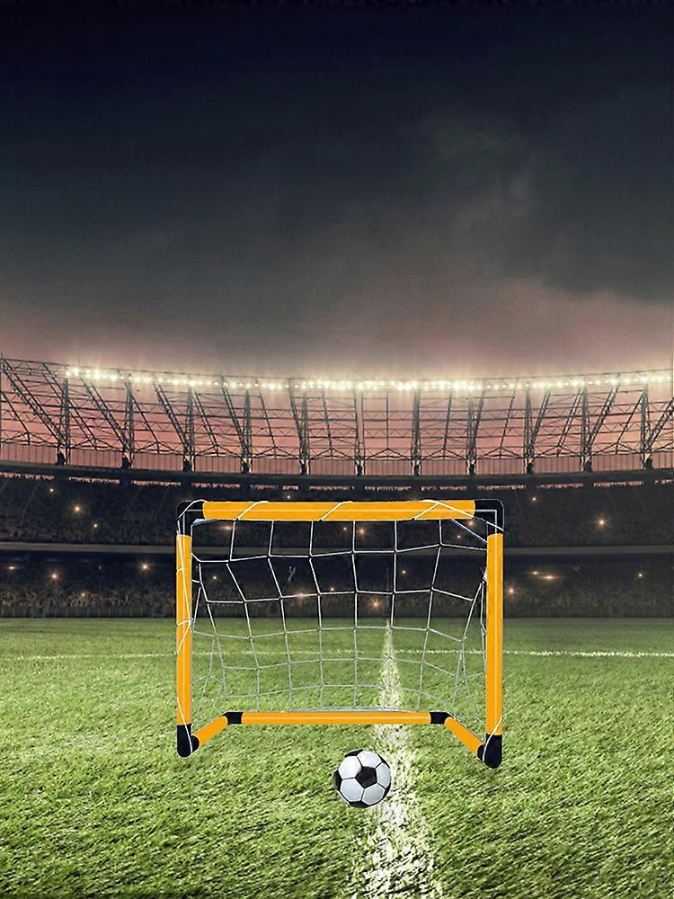 2023 New Folding Mini Football Goal Posts Net with Pump, Easy to Install Educational Sports Toy