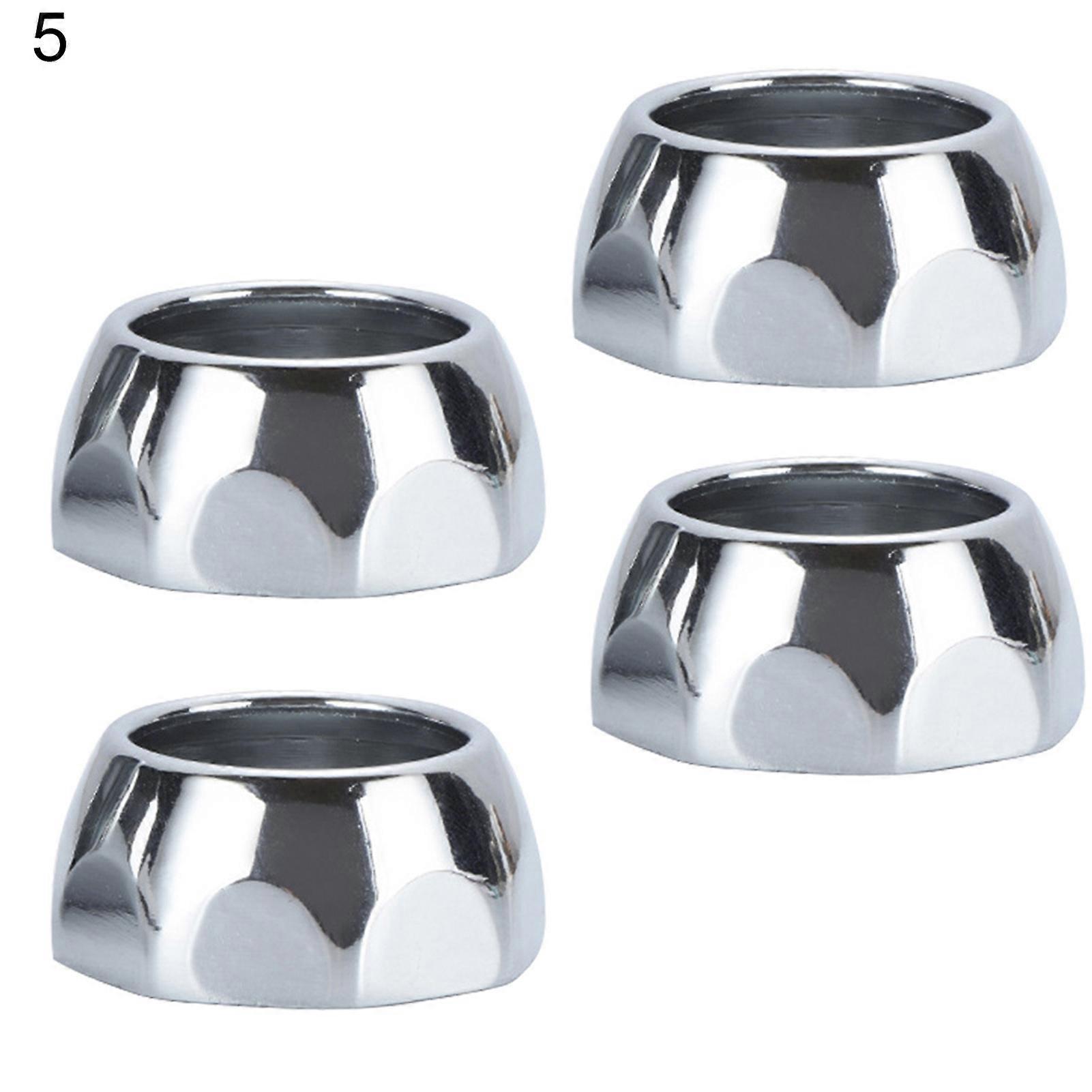 4Pcs Zinc Alloy Clothes Rail Rod Lever Bracket Holder Wardrobe Flange Seats JIKAIX