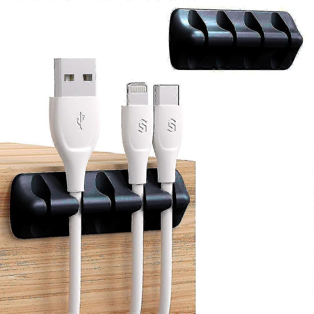 Cable Holder Clips,5-pack Cable Management Cord Organizer Clips Silicone Self Adhesive
