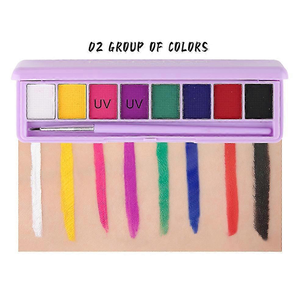 Children's Make-up Set With 8colours, Safe And Non-toxic Large Water-based Face Paint