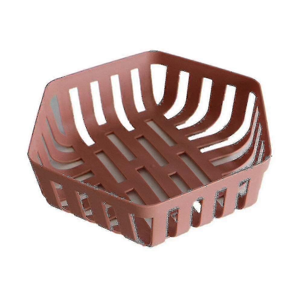 Fruit Basket Storage Hollow Drain Snacks Kitchen Household Plastic