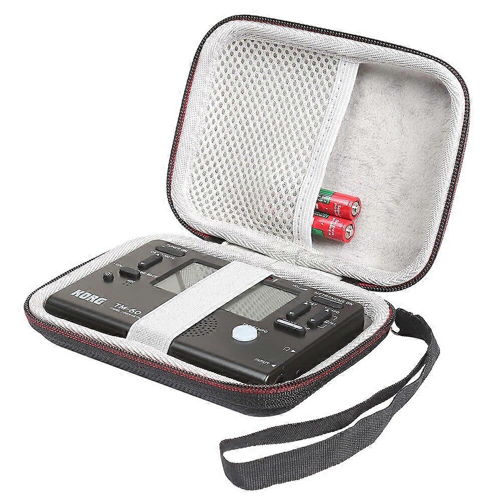 Étui de transport de voyage pour Korg TM60BK Instruments Tuner Metronome Recorder s’adapte au microphone à pince