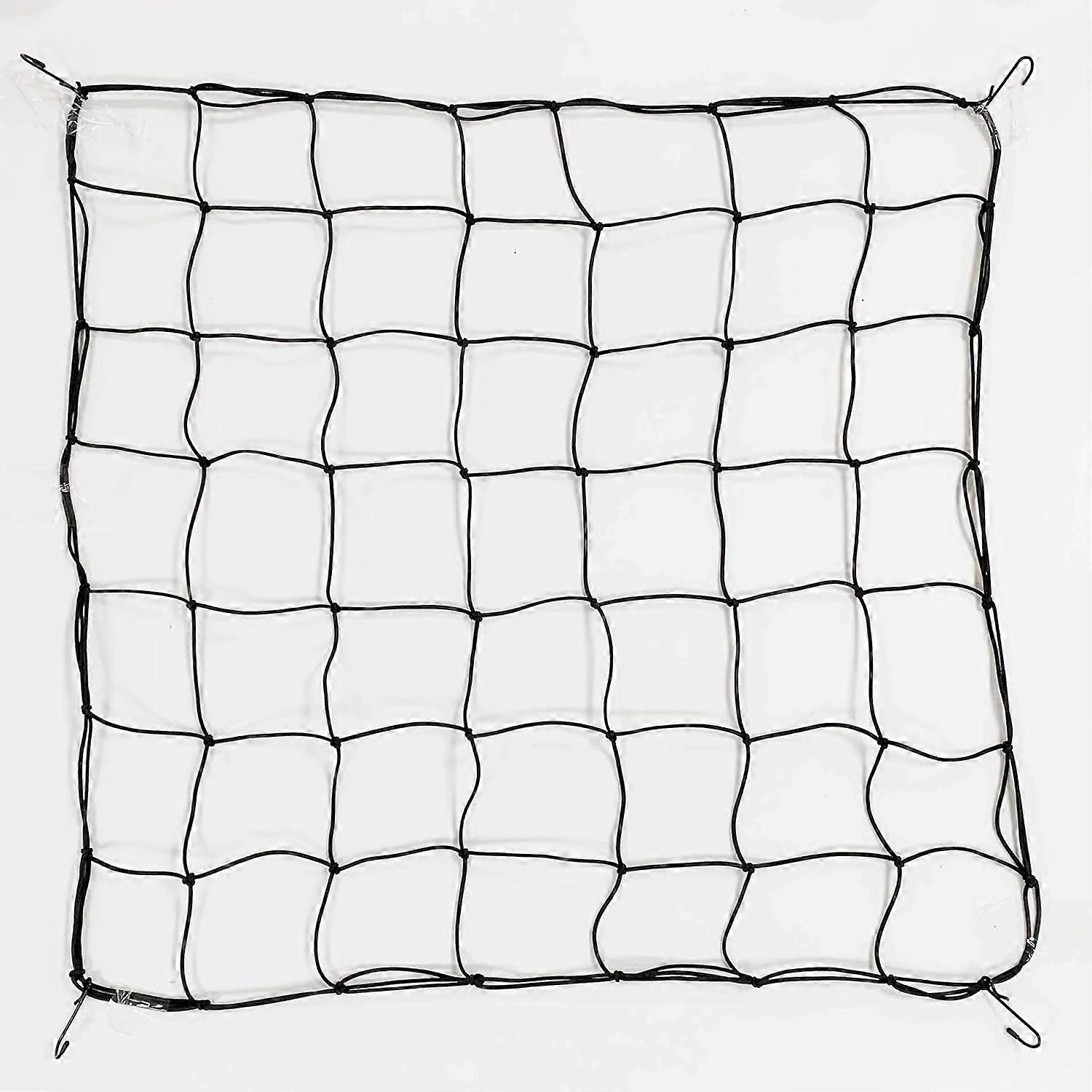 100 x 100 cm - 120 x 120 cm Hydroponic Grow Room Net Tent Plant Support Netting Elastic Hooked Grid Trellis Small
