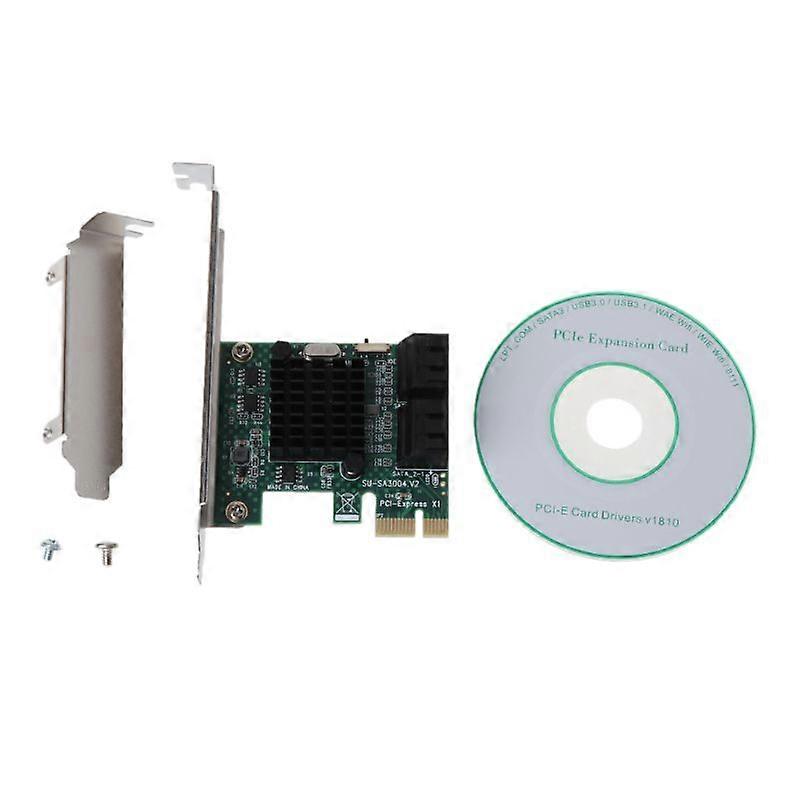 PCI-E PCI Express 1x To 4-Port Sata 3.0 III 6G Converter Controller Card Adapter