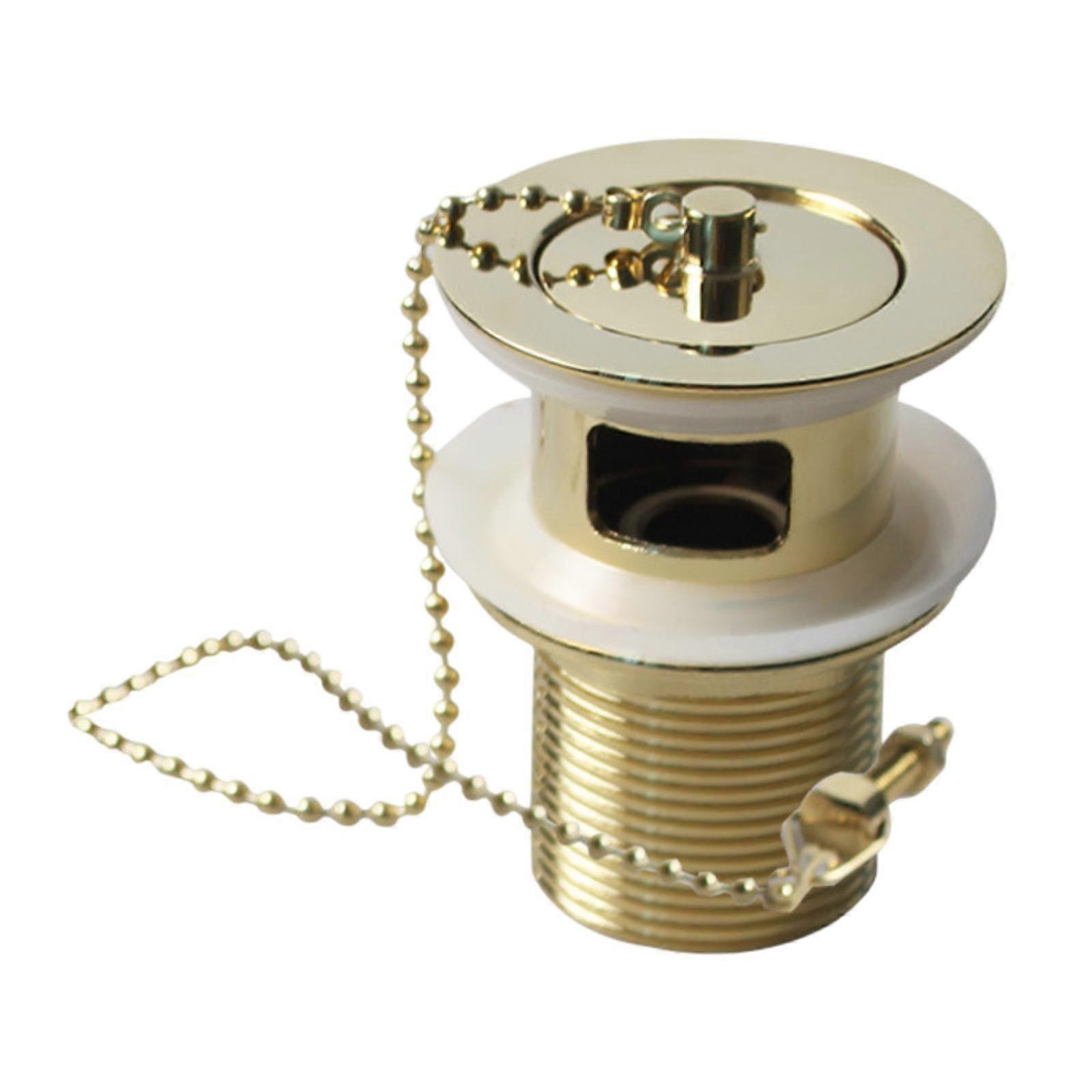 Sink Drain Strainer Push Easily up Basin Drainer for Indoor Kitchen Restroom