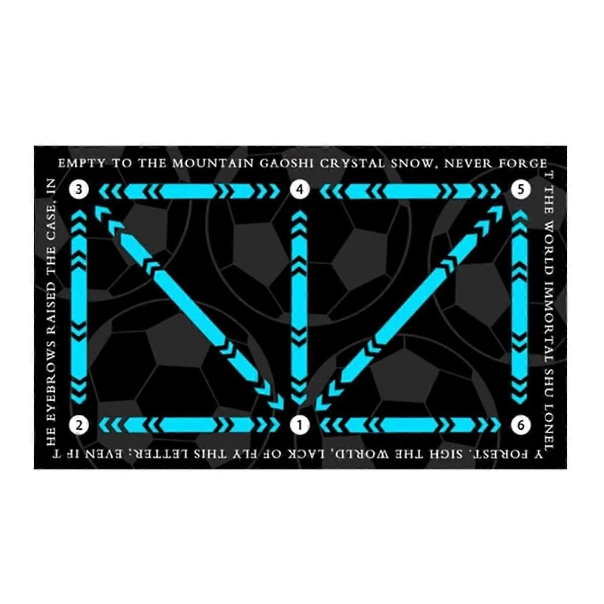 Football Footstep Training Mat, Non-Slip Footstep Training Mat, Soccer Train Mat for All Levels,for