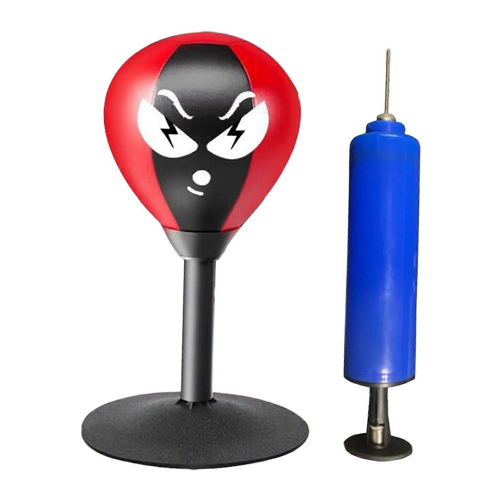 Boks Reaksiyon Topu Yumruk Uygulaması Fitness Egzersiz Ev Spor Salonu için Stand ile Eldiven Yok