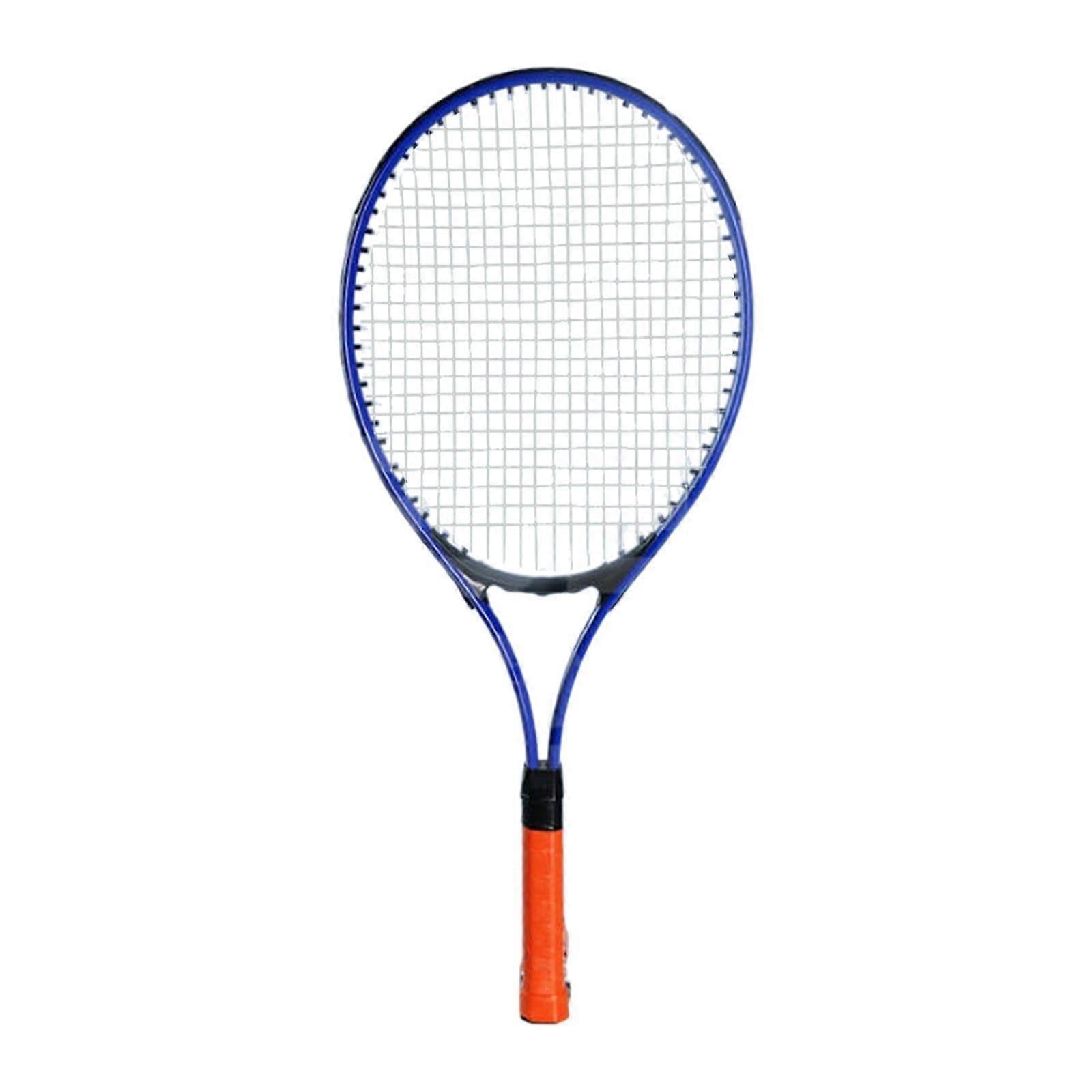 Tennis Racket Practical Lightweight Nylon Strings for Park Practice Backyard Blue