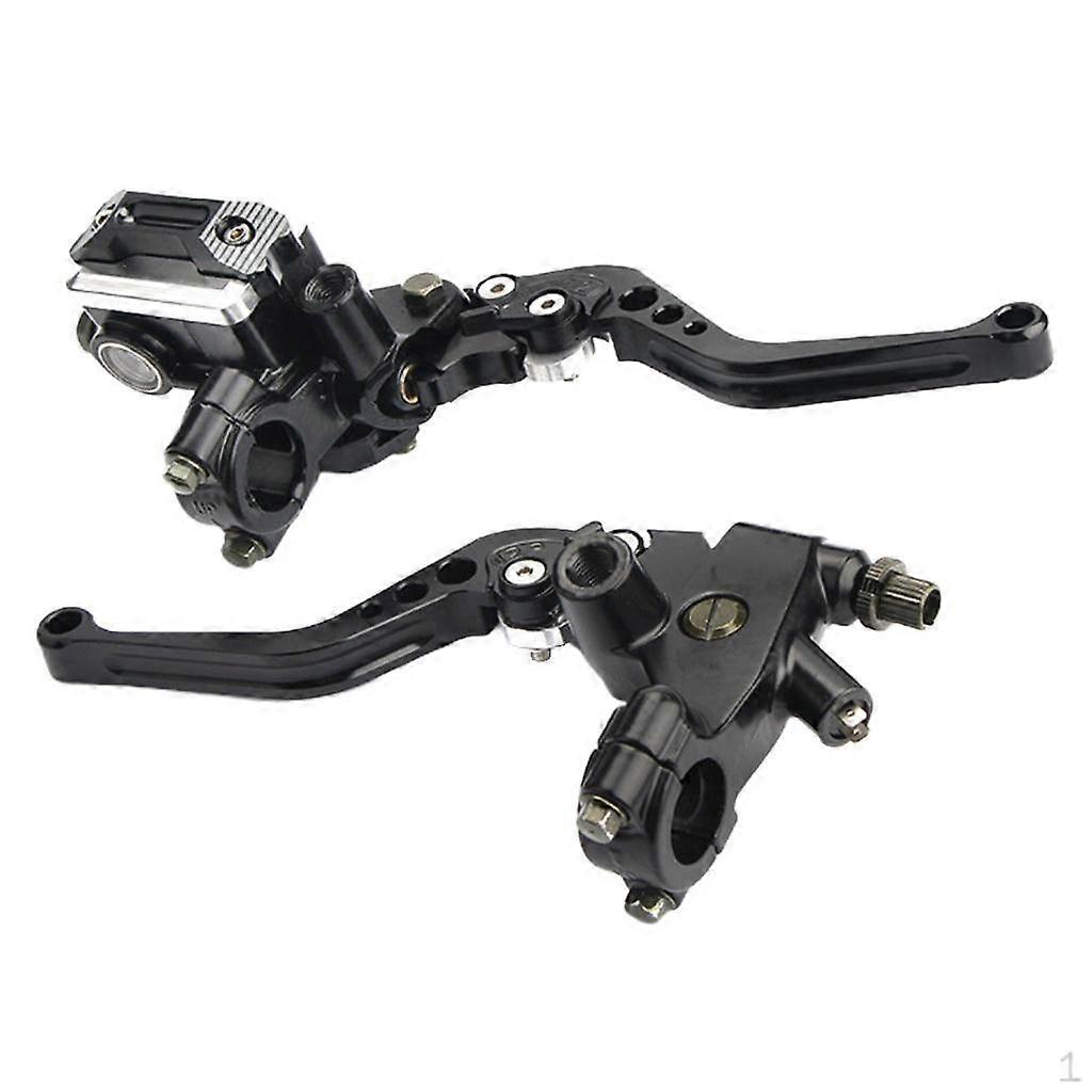 Universal Motorcycle 7/8" 22mm Handlebar Brake Clutch Lever Left Right Set