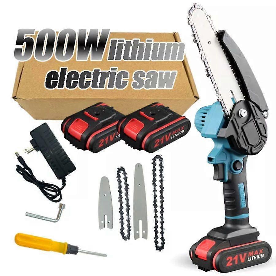 Mini Chainsaw,Portable Electric Chainsaw Cordless Handheld Chain Saw