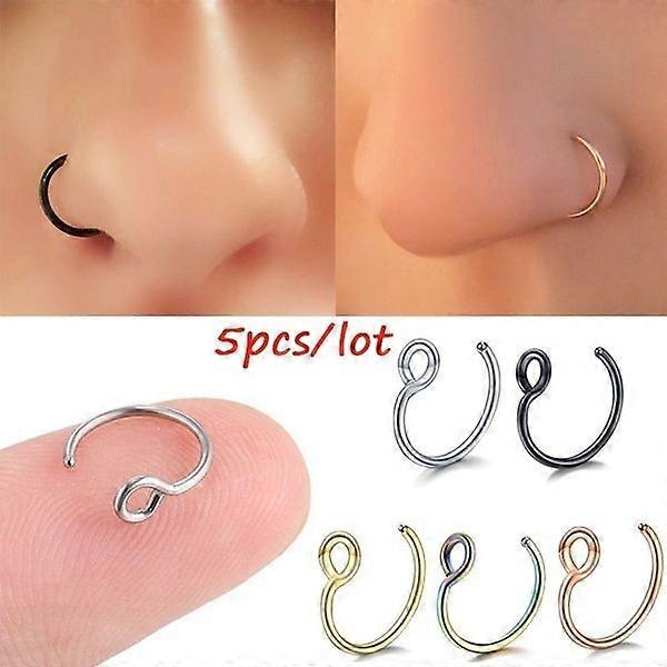 Stainless Steel Nose Ring Nail False Nose Ring