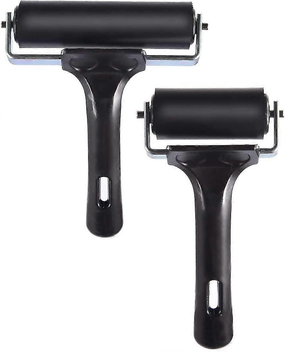 2pcs Rubber Brayer Roller For Printmaking, Great For Gluing Appliion Also,2321
