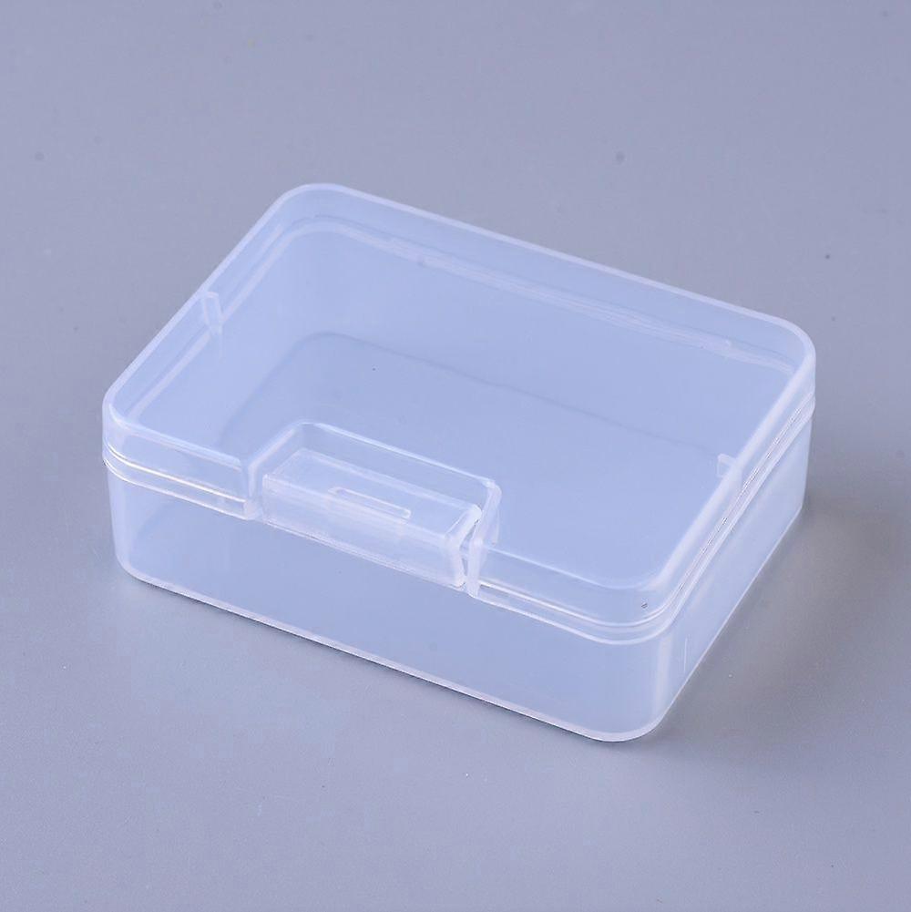 16pc Plastic Bead Containers Storage Box Rectangle Clear 6.85x5.1x2.4cm