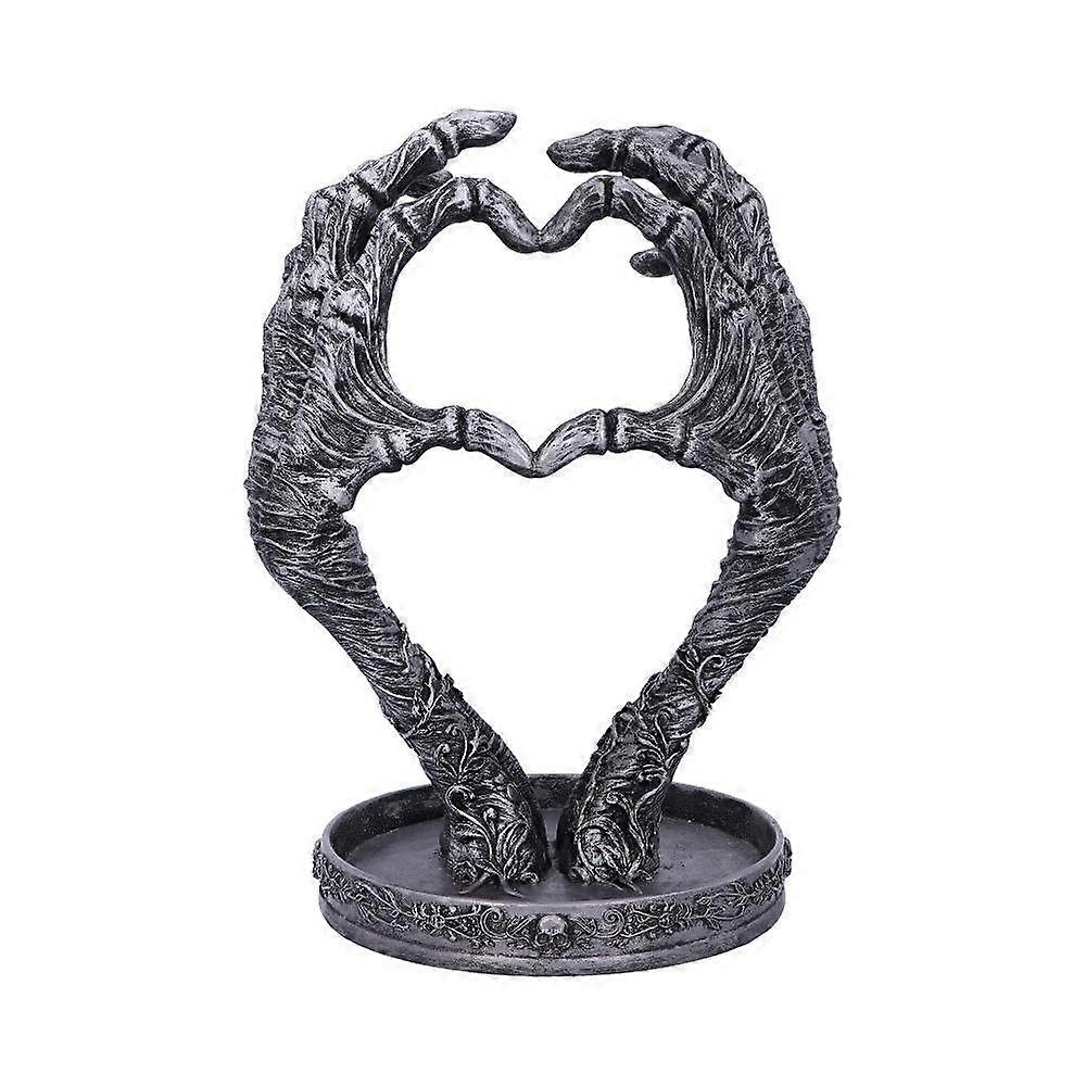 Gothic Mummy Love Hand Jewelry Plate Holder, 22cm - Unique and Stylish Decorative Piece