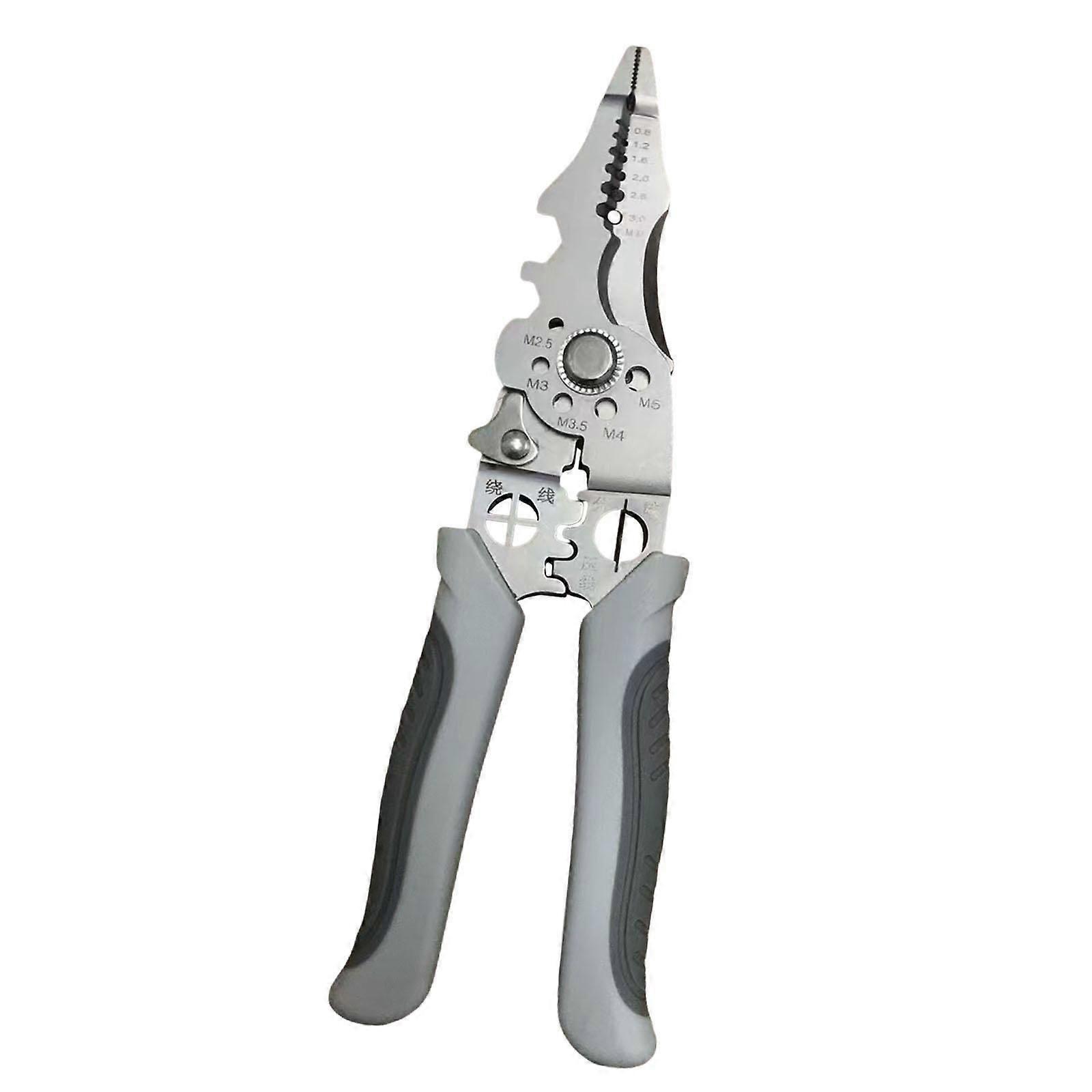 Wire Strippers Winding Multifunctional Pressing Electrician Plier Wire Cutter