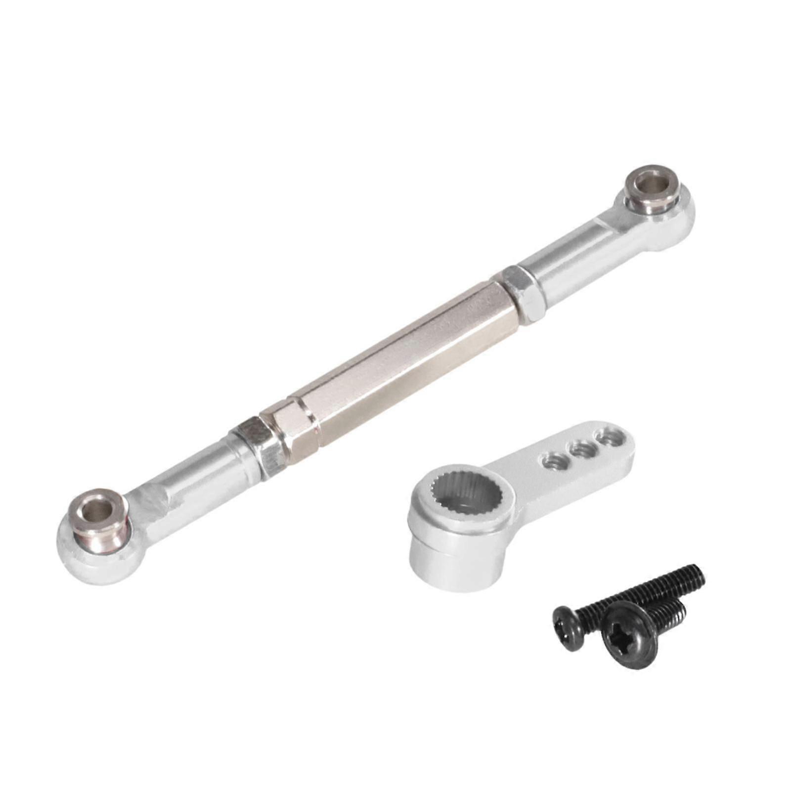 RC Car Pull Rod Set Multifunctional Adjustable Sturdy RC Servo Rod Accessory Red