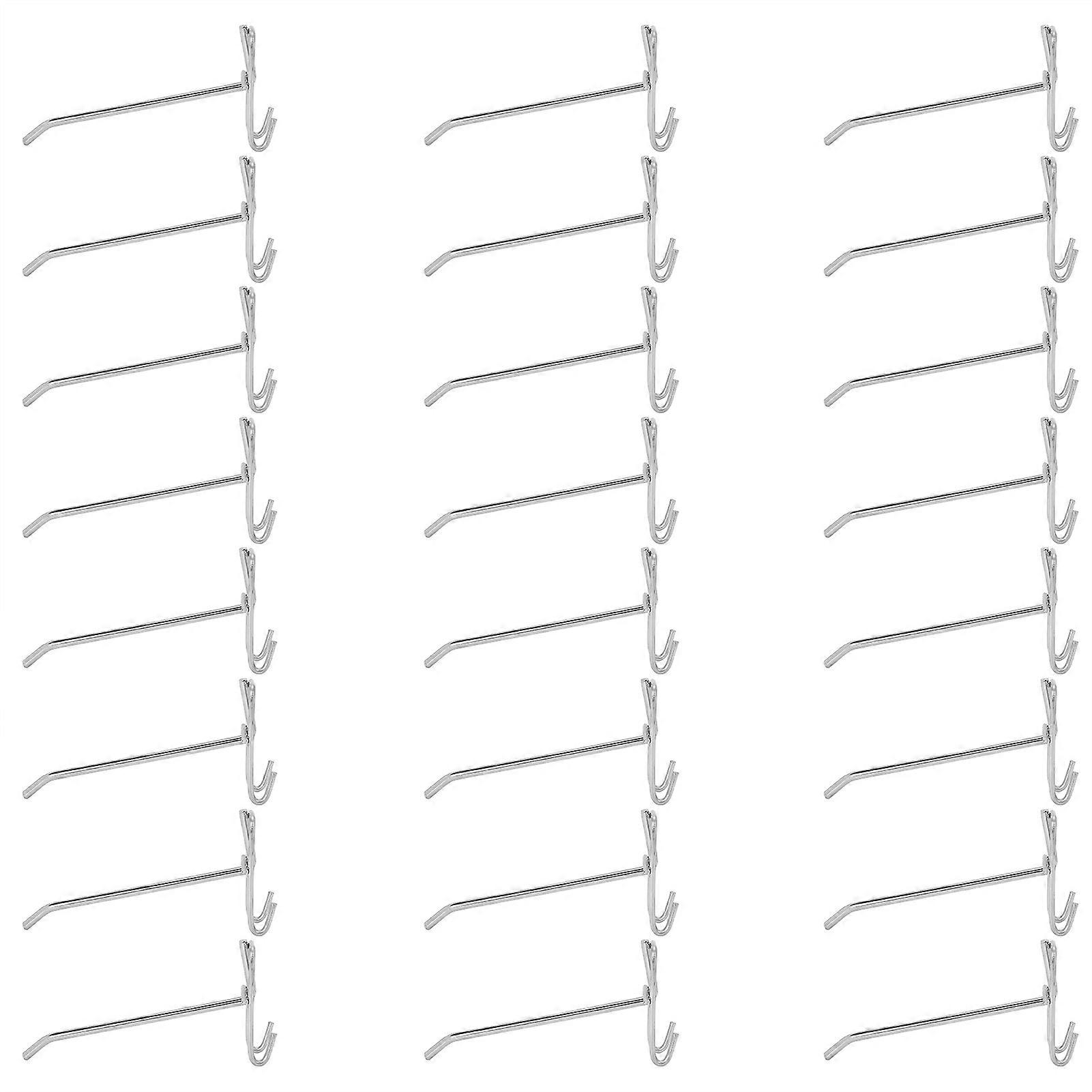 30pcs Iron Hook Grid Shelf Display Rack for Home Supermarket