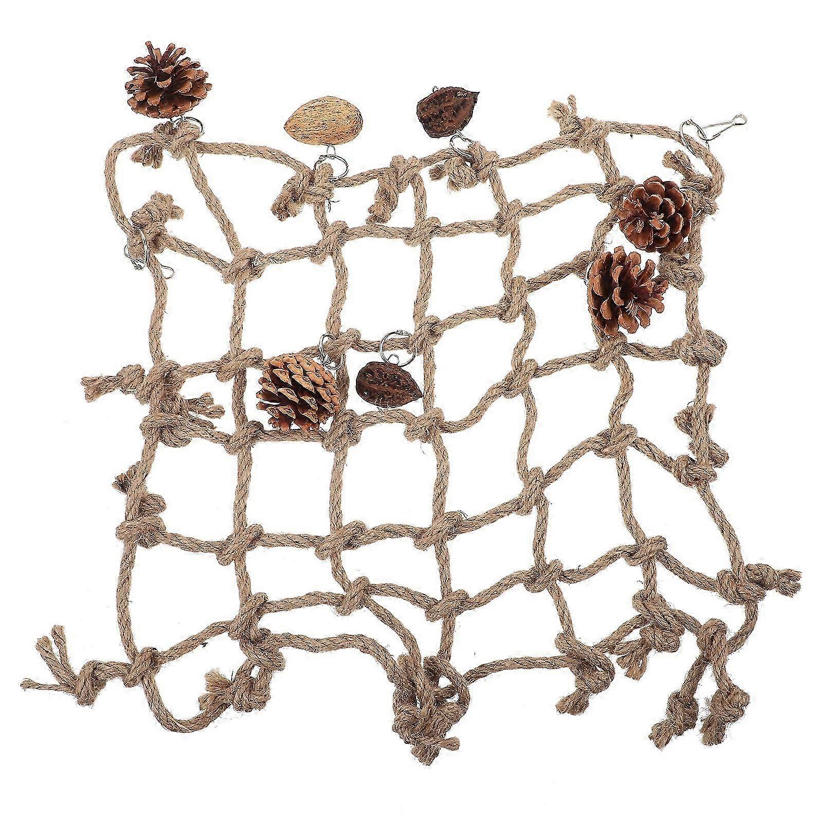 Cage Hanging Bed Bird Exercise Rope Pet Activity Toy Chewing Biting Toy