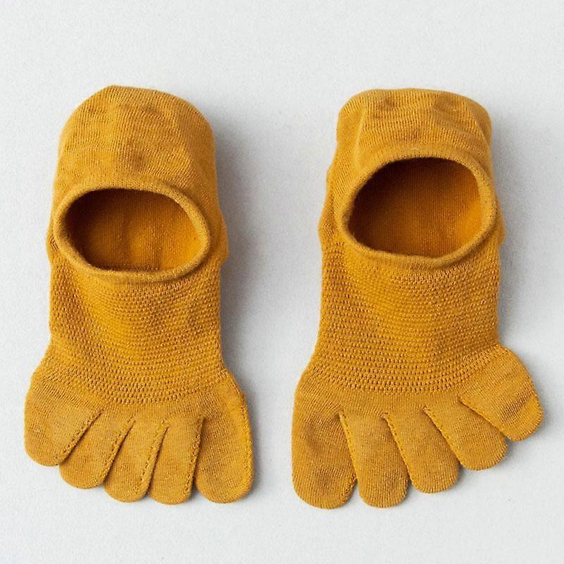 Men's Boat Socks Cotton Five-Finger Breathable Split-Toed Toe Socks Non-Slip Invisible Summer