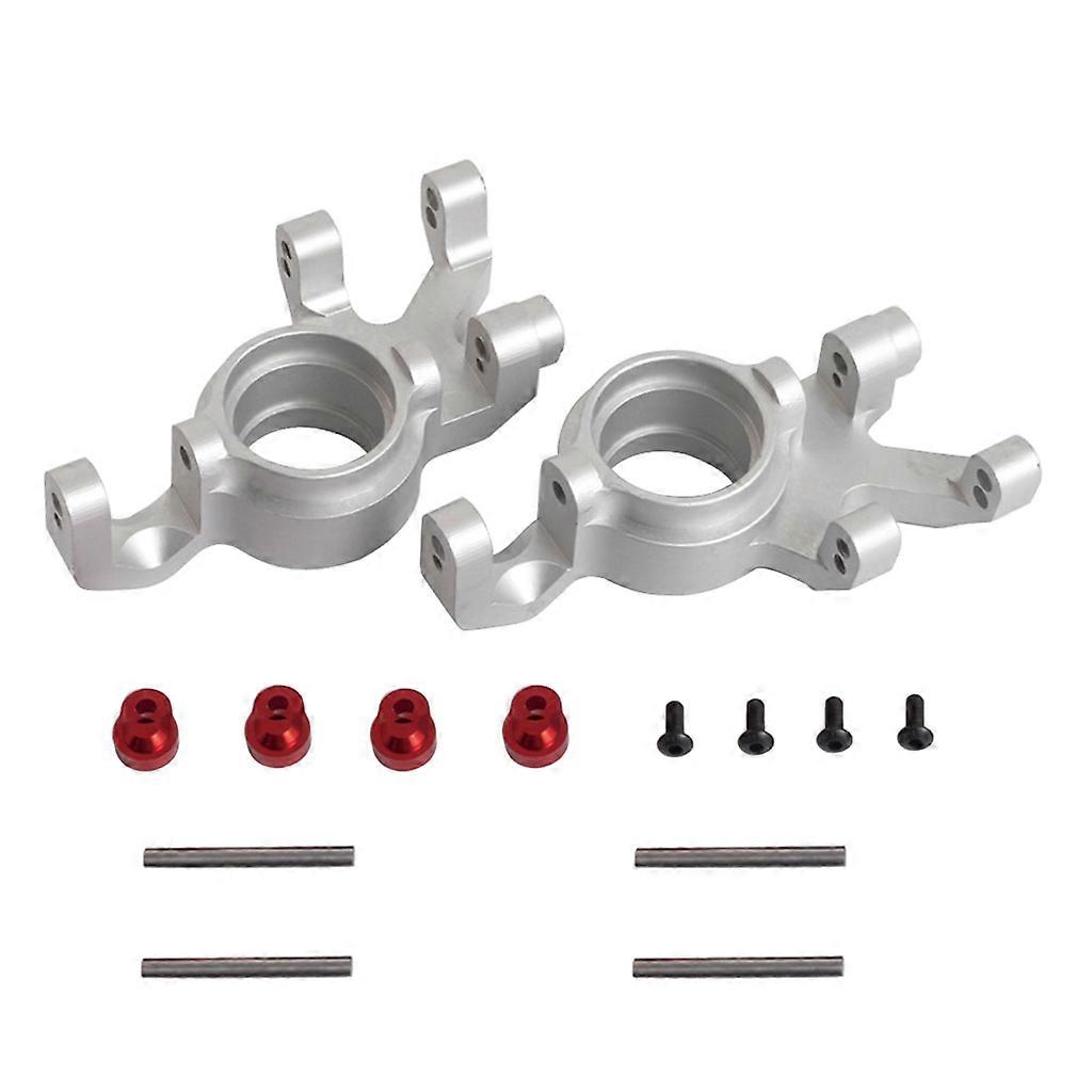 1Pair Upgrade RC Steering Cup Device Left Right Hub of RC Model Crawler Buggy Interior Trim Spare Part TRX4 77086 77076 Silver