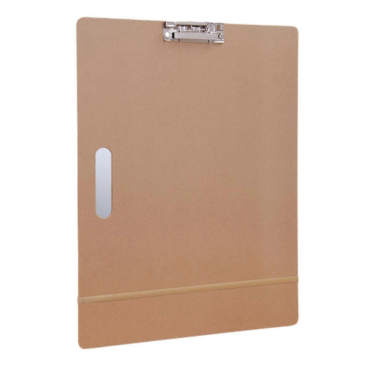 A3 Drawing Board, 46x36cm Portable Art Clipboard with Sturdy Clip and Rubber Bands for Classroom, D