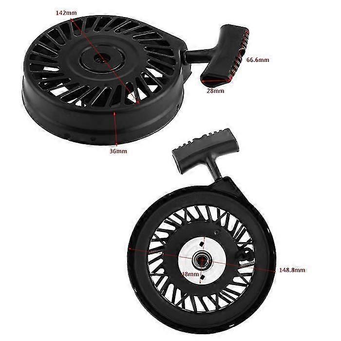 Pull Start Recoil Starter compatível com Tecumseh 590702 590739 590637 Lv195ea Lev80 Lev115 Hb057 -cdsx