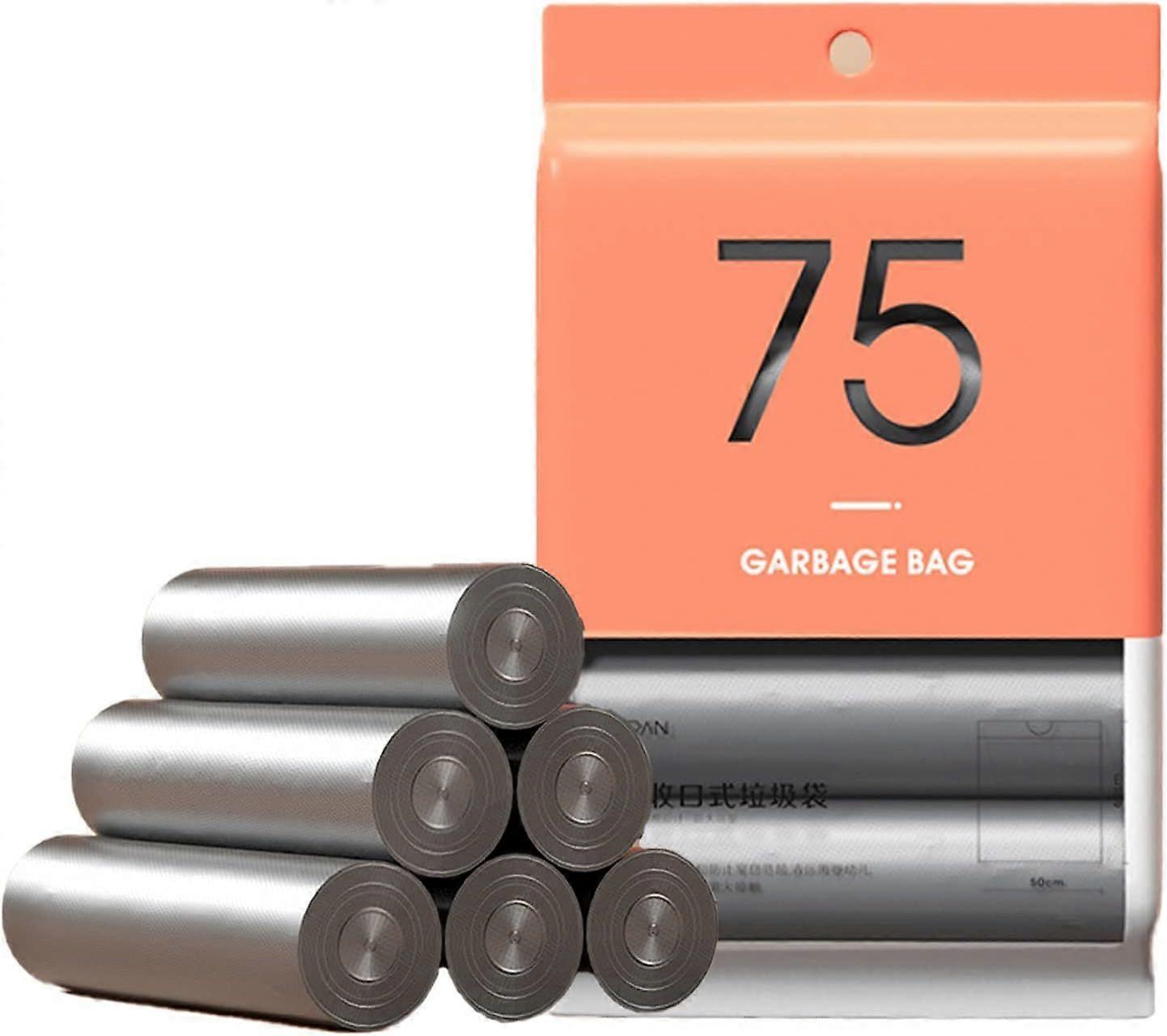 10-15L garbage bags lined with drawstring 45*50 cm, 75 environmentally friendly high-density materials large-capacity garbage bags. Thickened to preve