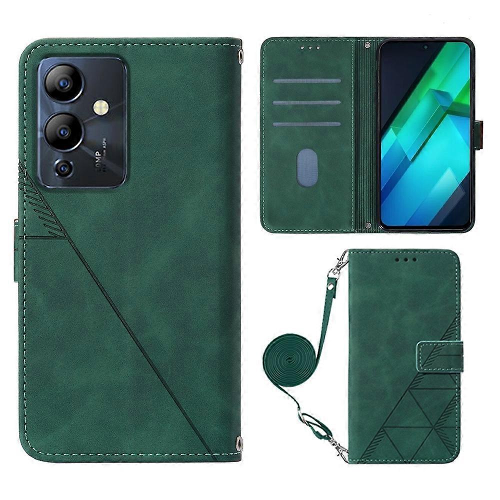 Crossbody 3D Embossed Flip Leather Phone Case