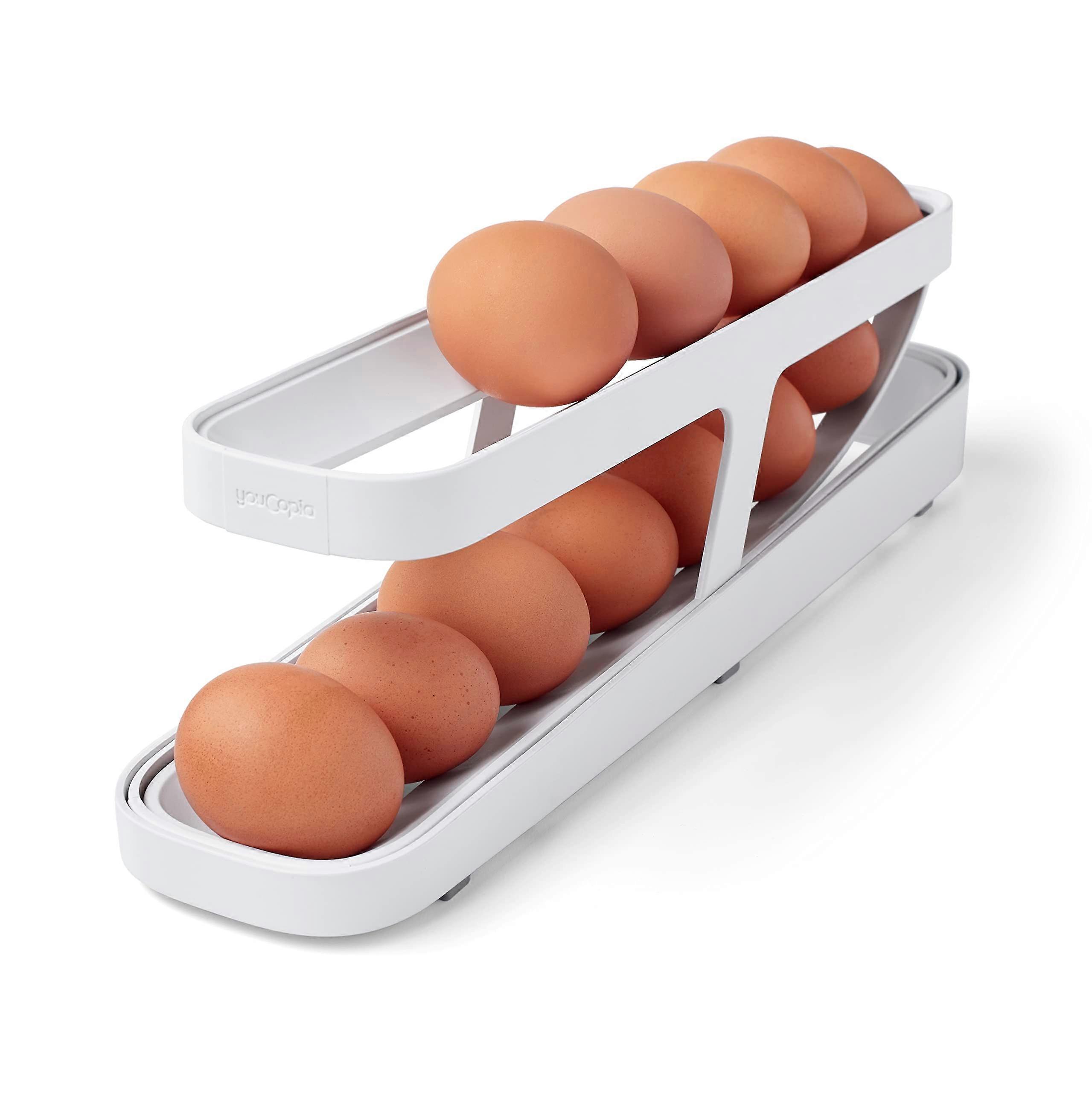 Space-Saving Egg Dispenser for Refrigerator Storage