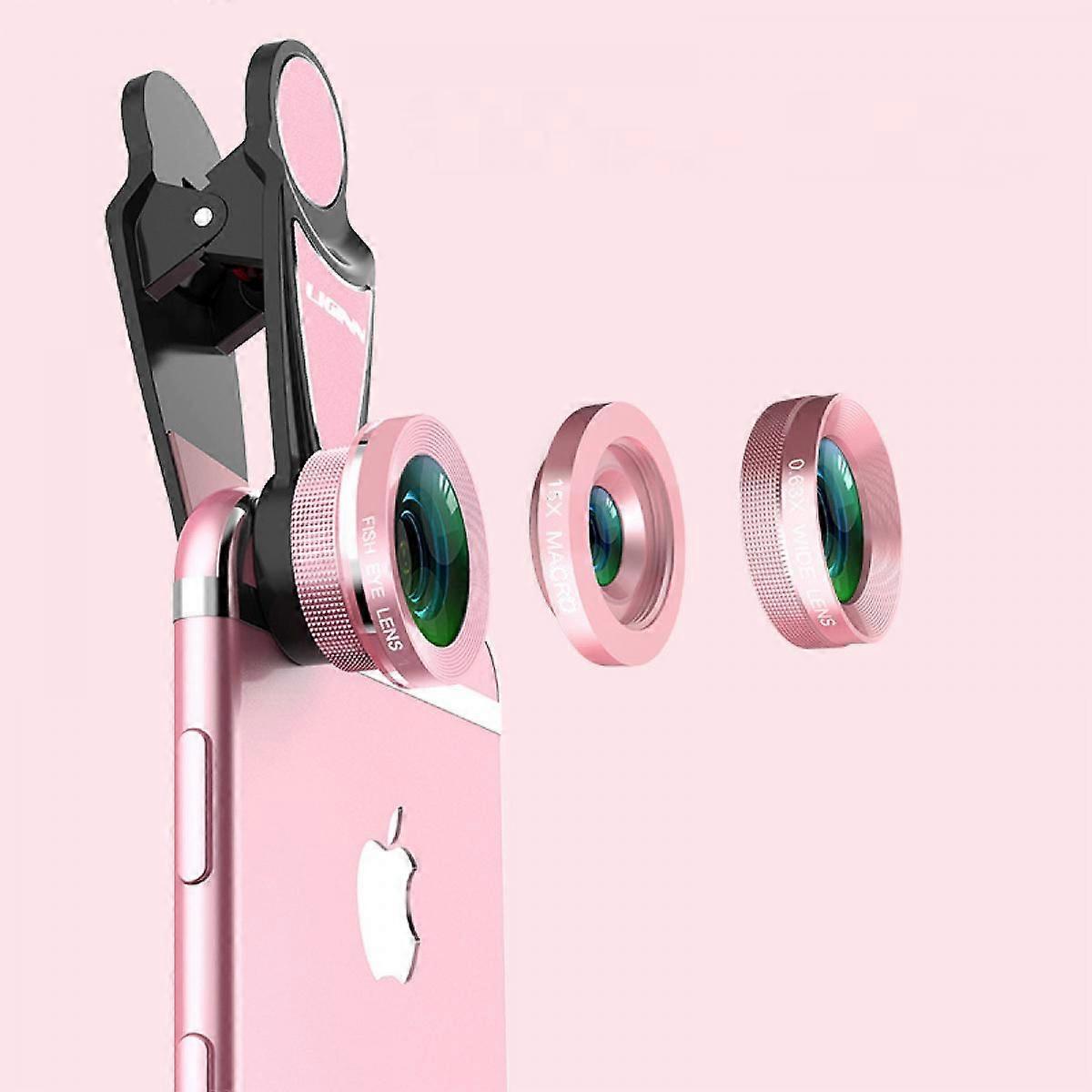 Wide Angle Camera Lens Three-in-one Fisheye Clip Lens For Mobile Phone