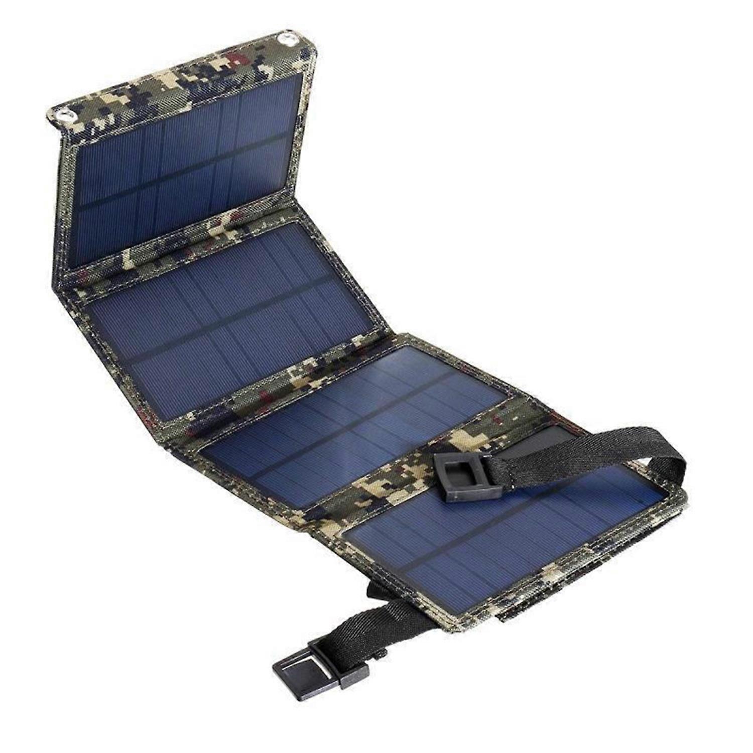 Portable Solar Panel 20W Monocrystalline 4 Folds Solar Panel Charger USB 5V for Camping Hiking Backp