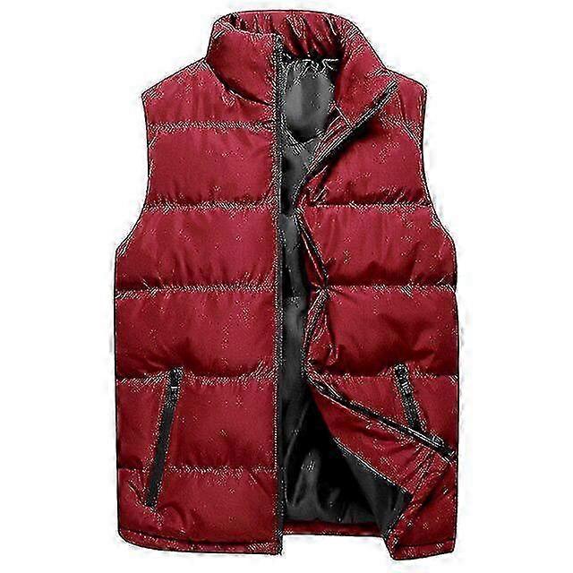 Varm Bomull Ermeløs Vest For Menn - Perfekt Vintervest