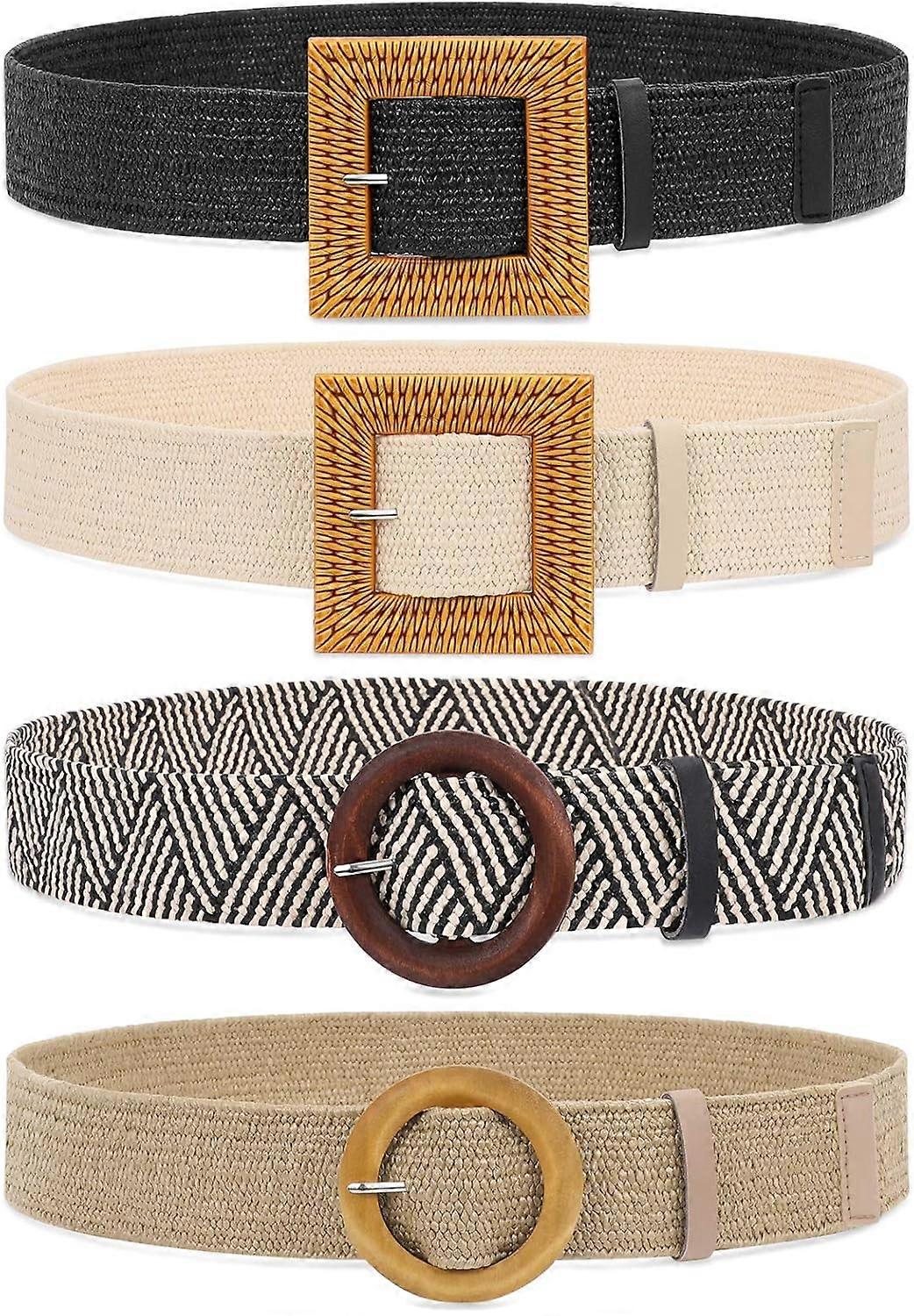 4-pakning Strå elastisk belte Bodybelter for kvinner