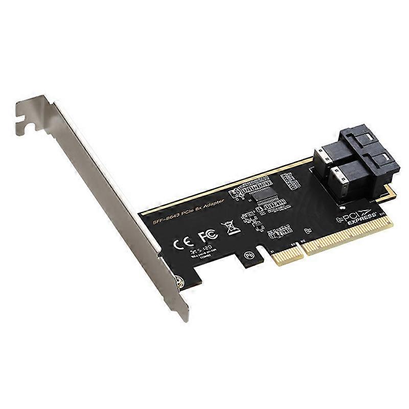 TXB127 SFF8639 Interface 2-port Solid State Drive (SSD) Adapter Board to PCLEX8 to 2 U.2 Expansion