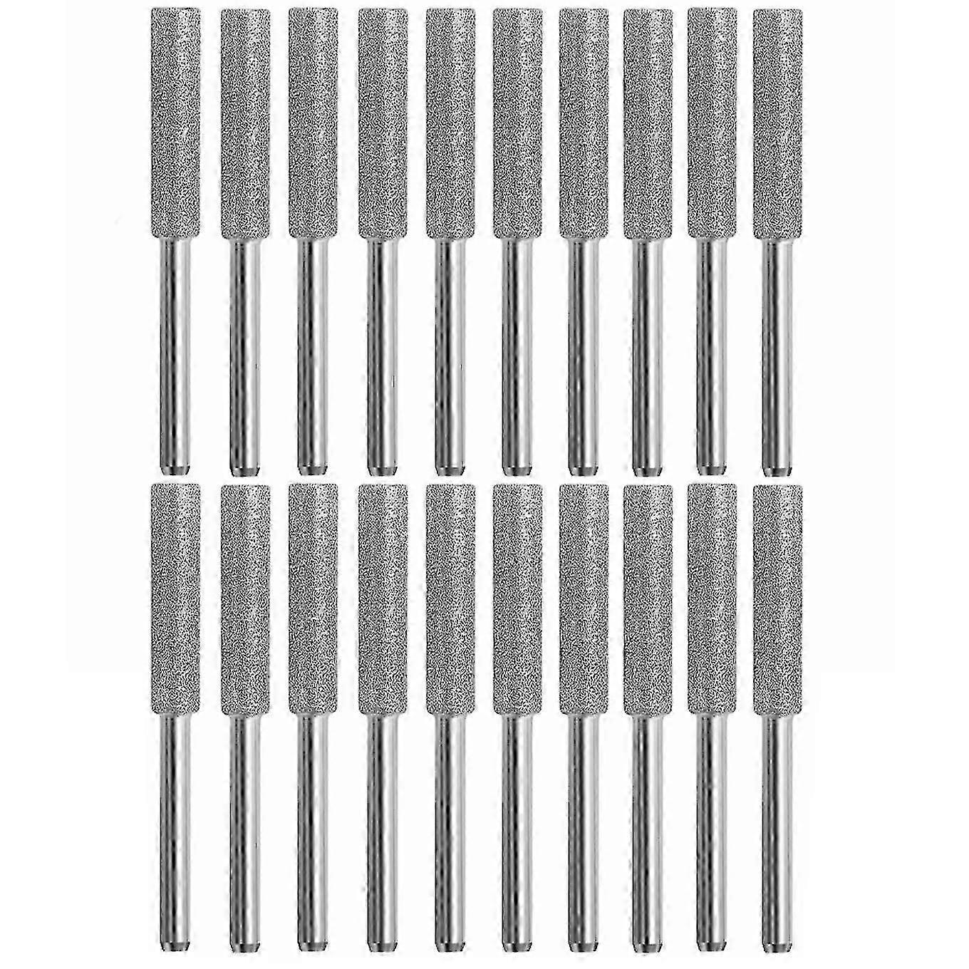 4.8mm Diamond Chainsaw Sharpener Chainsaw Sharpener Stone, 20pcs