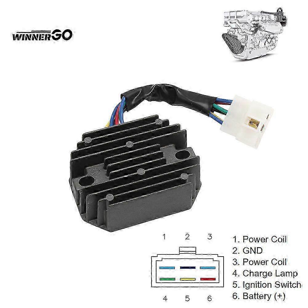Voltage Regulator Rectifier for Kubota, Grasshopper, John Deere, M802471, 185530, and UTV Applications