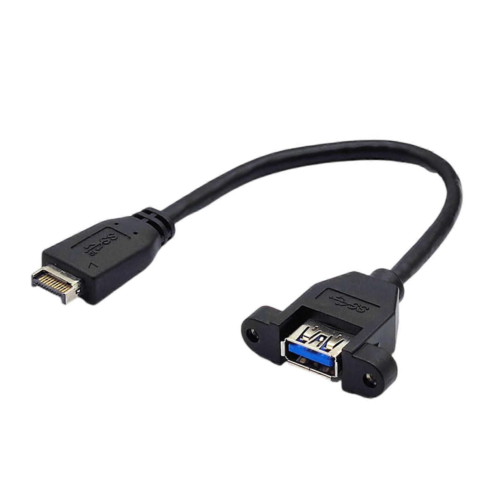 Fast Speed USB 3.2 Front Panel Cable 20Pin Type E to USB3.1 Type A Extensor for Connection