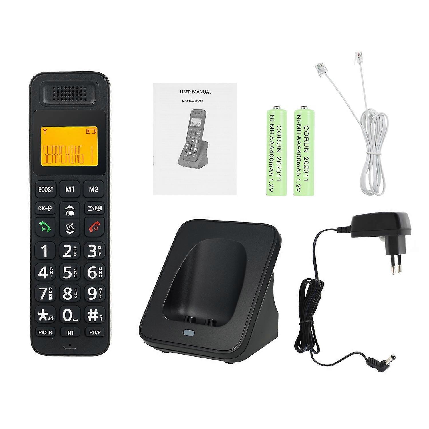 Expandable Cordless Phone Telephone with LCD Display Support 5 Handsets Connection House Phones for