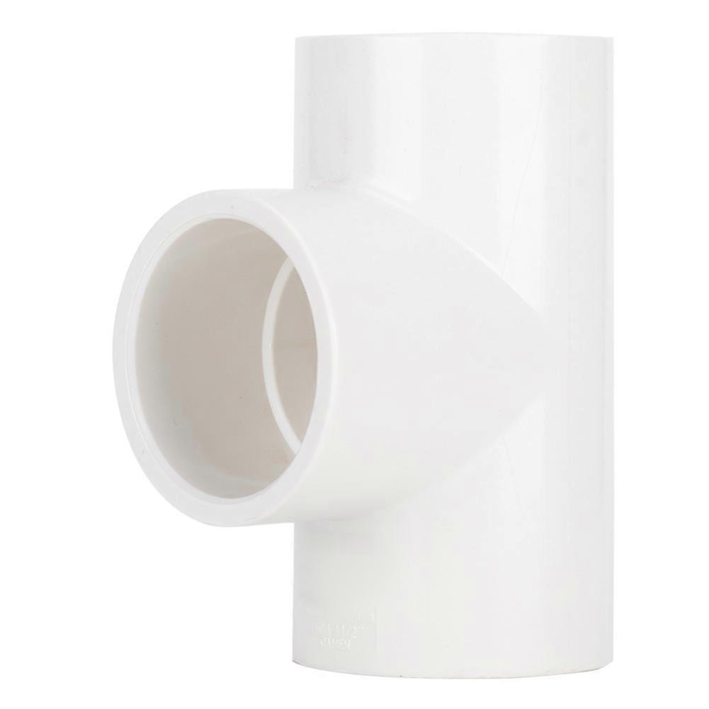 T-Shape Joint Connector Water Supply Pipe Coupler Fittings 3-Way for Aquariums, Durable PVC, Standard Size